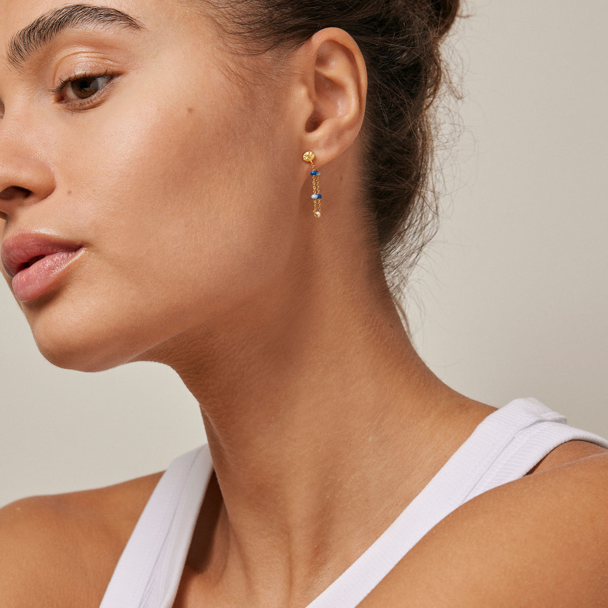 Lola petite earring creme