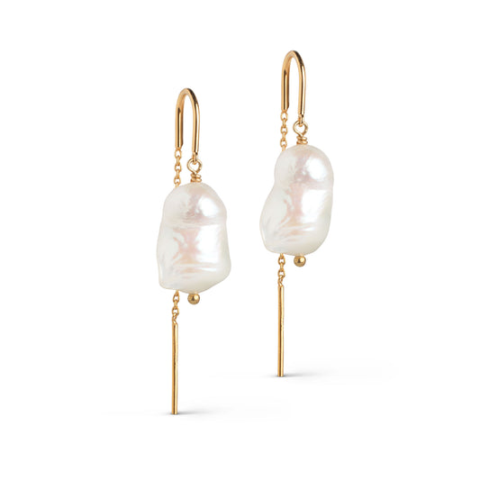ENAMEL Copenhagen Øreringe, Twin pearls Earrings Pearl