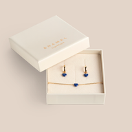 Amore Elegant Blue Student Gavesæt Guld