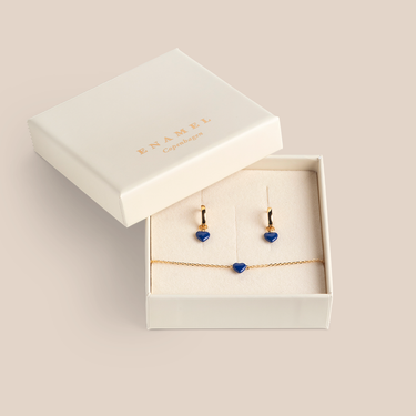 Amore Elegant Blue Student Gavesæt Guld