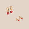 Amore Red Earrings Gavesæt