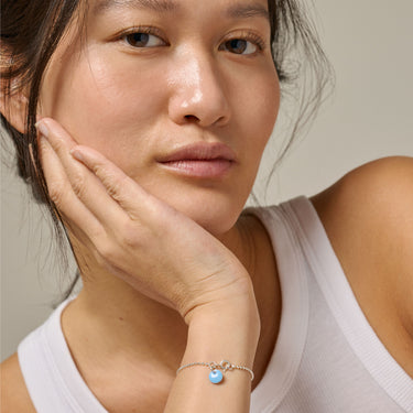 ENAMEL Copenhagen Armbånd, Ball Chain Bracelets 69 Icy Blue