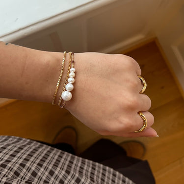 ENAMEL Copenhagen Armbånd, Box Chain 1,45 mm Bracelets 925S/GP