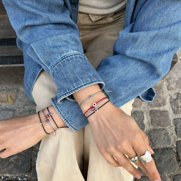 ENAMEL Copenhagen Armbånd, Enamel Tokens Bracelets Dusty Green/Steel Blue