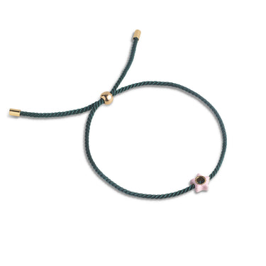 ENAMEL Copenhagen Armbånd, Enamel Tokens Bracelets Petrol Green/Light Pink