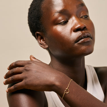 ENAMEL Copenhagen Armbånd, Organic Heart Bracelets 925S/GP/M