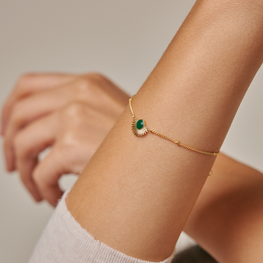 ENAMEL Copenhagen Armbånd, Soleil Bracelets 42 Petrol Green