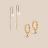 Feminine Pearl Øreringe Stack