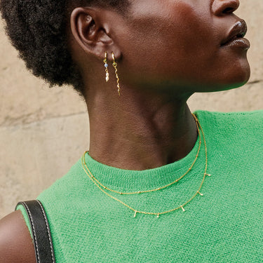 ENAMEL Copenhagen Halskæde, Beaded Chain Necklaces 925S/GP