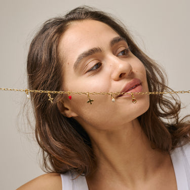 ENAMEL Copenhagen Halskæde, Medium Charm Necklaces 925S/GP