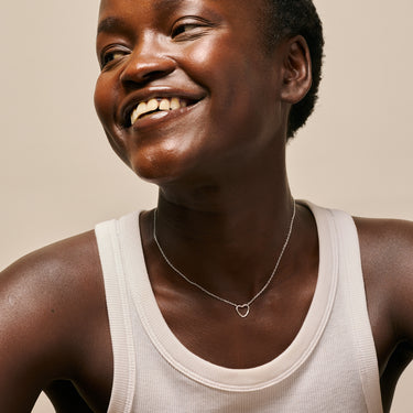 ENAMEL Copenhagen Halskæde, Organic Heart Necklaces 925S/M