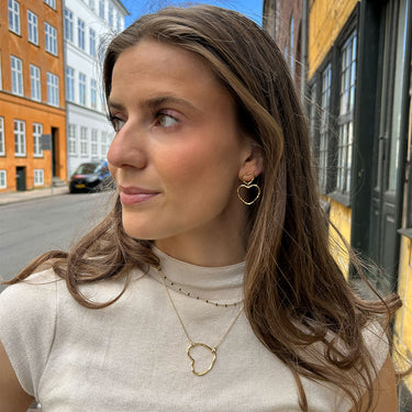 ENAMEL Copenhagen Halskæde, Organic Heart Chunky Necklaces Gold Plated