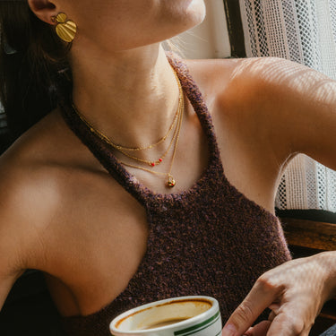 ENAMEL Copenhagen Halskæde, Organic Unity Necklaces Red
