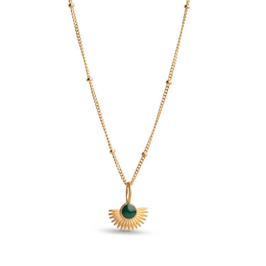 ENAMEL Copenhagen Halskæde, Soleil Necklaces 42 Petrol Green