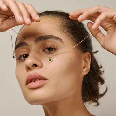 ENAMEL Copenhagen Halskæde, Soleil Necklaces 42 Petrol Green