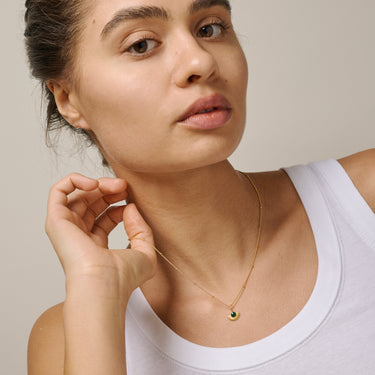 ENAMEL Copenhagen Halskæde, Soleil Necklaces 42 Petrol Green