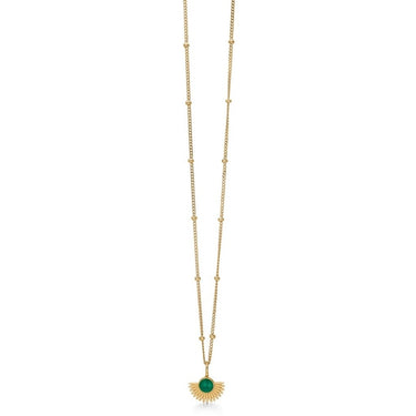 ENAMEL Copenhagen Halskæde, Soleil - 60 cm Necklaces 42 Petrol Green
