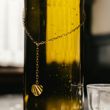 ENAMEL Copenhagen Halskæde, Wave Heart Necklaces Gold Plated