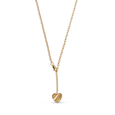 ENAMEL Copenhagen Halskæde, Wave Heart Necklaces Gold Plated
