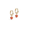 ENAMEL Copenhagen Hoops, Amore Earrings Light Coral