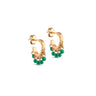 ENAMEL Copenhagen Hoops, Astrid Earrings Grass Green