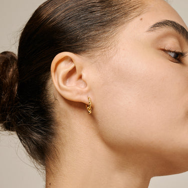 ENAMEL Copenhagen Hoops, Belle Earrings 925S/GP