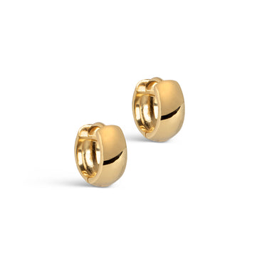 ENAMEL Copenhagen Hoops, Classic Wide Earrings Gold Plated