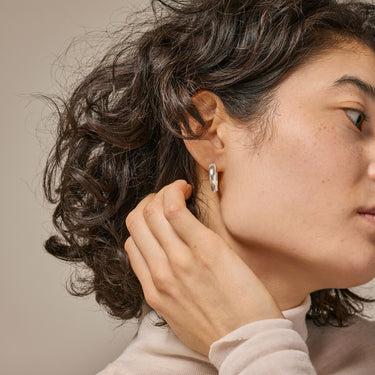 ENAMEL Copenhagen  Hoops, Classic Wide 20 mm Earrings 925S