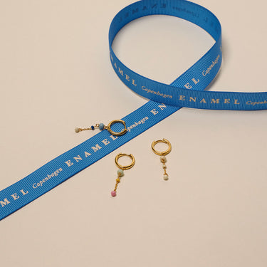 ENAMEL Copenhagen Hoops, Lola Bold Earrings Blush