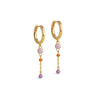ENAMEL Copenhagen Hoops, Lola Bold Earrings Blush