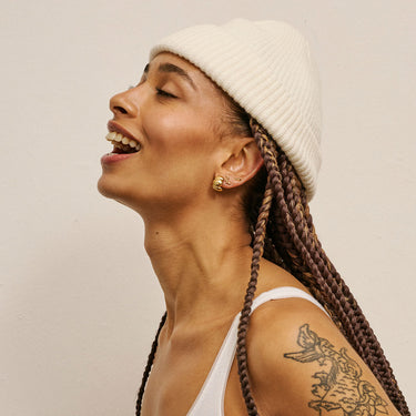 ENAMEL Copenhagen Hoops, Melia Chunky Earrings 925S/GP