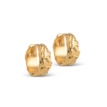 ENAMEL Copenhagen Hoops, Nela Earrings Gold Plated