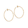 ENAMEL Copenhagen Hoops, Organic Arena Large Earrings 925S/GP/M
