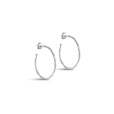 ENAMEL Copenhagen Hoops, Organic Arena Medium Earrings 925S/M