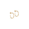 ENAMEL Copenhagen Hoops, Organic Arena Small Earrings 925S/GP/M