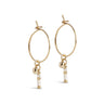 ENAMEL Copenhagen Hoops, Petra Dangle Earrings Daisy
