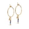 ENAMEL Copenhagen Hoops, Petra Dangle Earrings Moon Tide