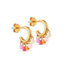 ENAMEL Copenhagen Hoops, Rainbow Earrings Bubblegum