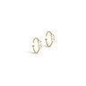 ENAMEL Copenhagen Hoops, Twistie drop Earrings 925S/GP