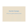 ENAMEL Copenhagen Material Info (Brass) Complimentary POS Display Danish Design
