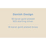ENAMEL Copenhagen Material Info (Brass & Silver) Complimentary POS Display Danish Design