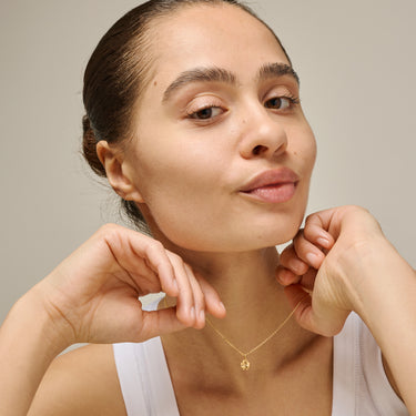 ENAMEL Copenhagen Necklace, Four-Leaf Clover Necklaces 925S/GP/M