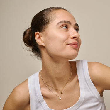 ENAMEL Copenhagen Halskæde, Four-Leaf Clover Necklaces 925S/GP/M