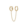 ENAMEL Copenhagen Ørering, Love Chain One Piece Earrings Gold Plated