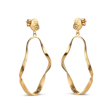 ENAMEL Copenhagen  Øreringe, Aloma Large Earrings 925S/GP/M