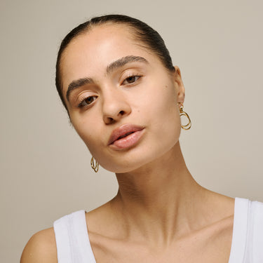 ENAMEL Copenhagen Øreringe, Carina Earrings 925S/GP