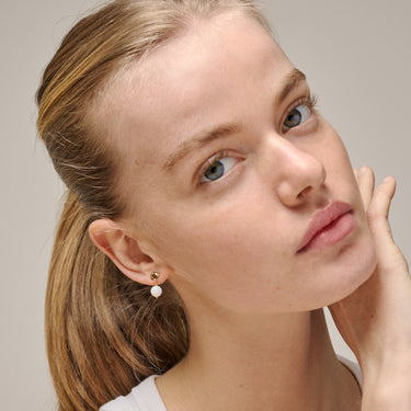 ENAMEL Copenhagen Øreringe, Daystar Globe Earrings Opal