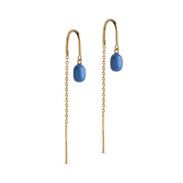 ENAMEL Copenhagen Øreringe, Eleanor Earrings Cornflower