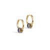 ENAMEL Copenhagen Øreringe, Enamel Tokens Circle Earrings Navy Blue