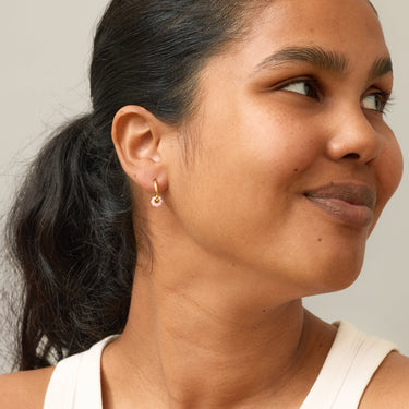 ENAMEL Copenhagen Øreringe, Enamel Tokens Flower Earrings Light Pink